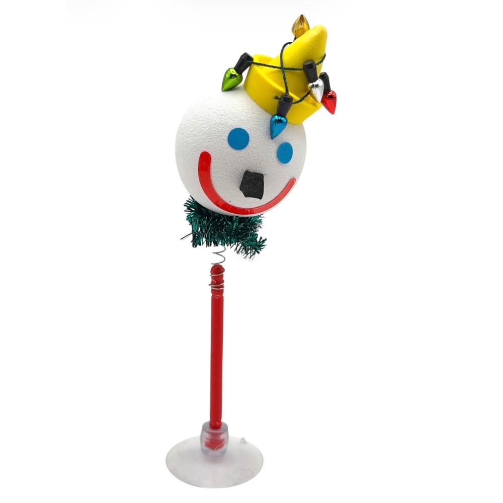 2007 Jack In The Box Christmas Light Car Antenna Topper Dashboard Buddy 5"⁠